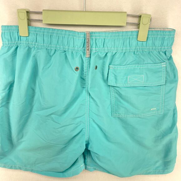 Bugatchi‎ Lined Swim Trunks Light Blue Mens Size L - Picture 4 of 9
